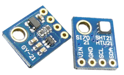2 Stück GY-21 GY21 HTU21 SHT21 I2C Si7021 Feuchtigkeitssensor Temperatursensor 